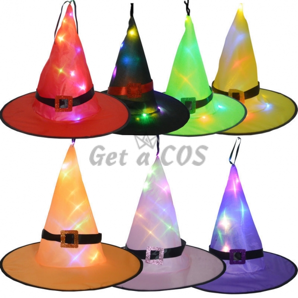 Halloween Decorations LED Glowing Witch Hat