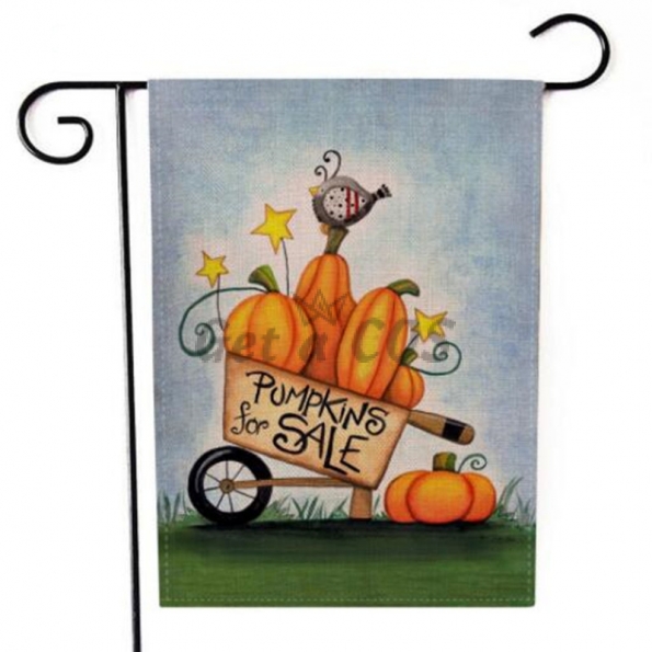 Halloween Decorations Cartoon Pumpkin Printing Flags