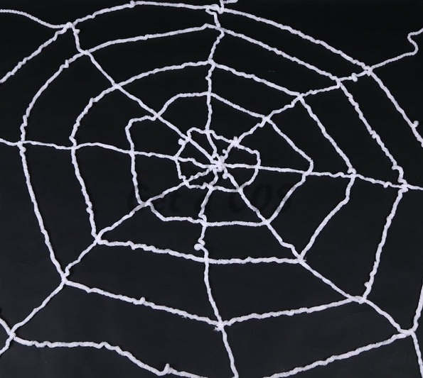 Halloween Decorations Velvet Spider Web