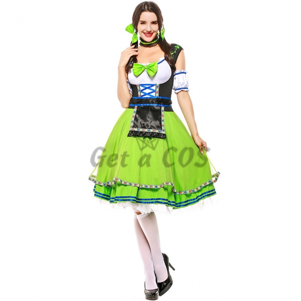 Women Oktoberfest Halloween Costumes Maid Clothes