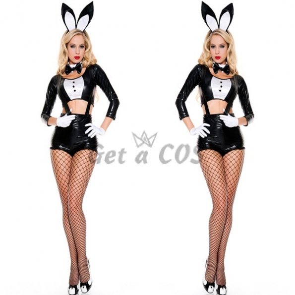 Sexy Halloween Costumes Strap Bunny Suit