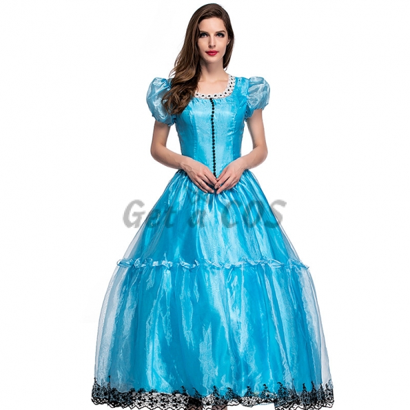 Women Halloween Costumes Fantasy Wonderland Princess Dress