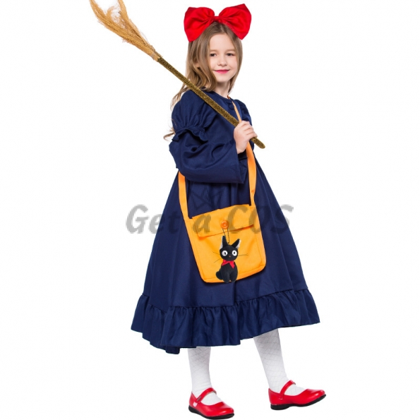 Girls Little Witch Kiki Parent-child Costume