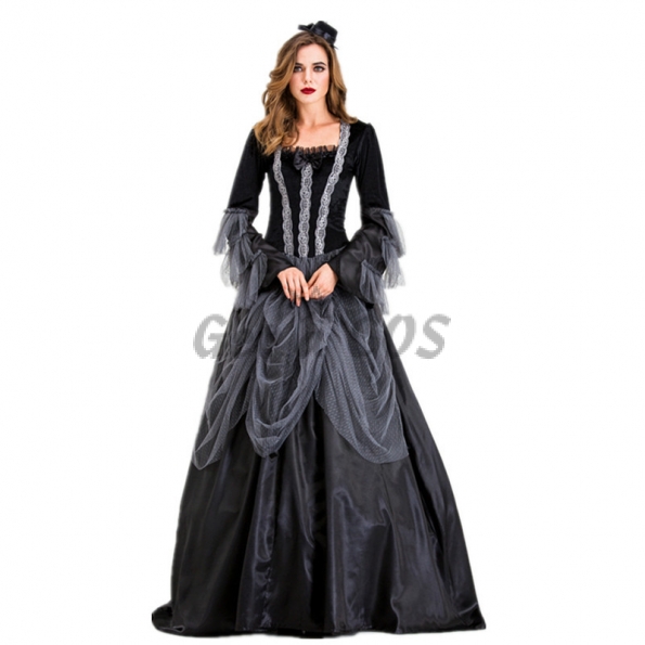 Women Halloween Costumes Vampire Court Witch Clothes