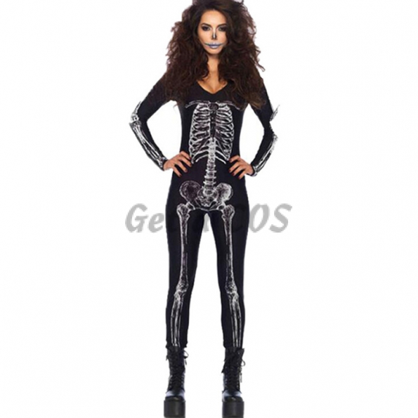Scary Halloween Costumes Skull Zombie Bride Clothes