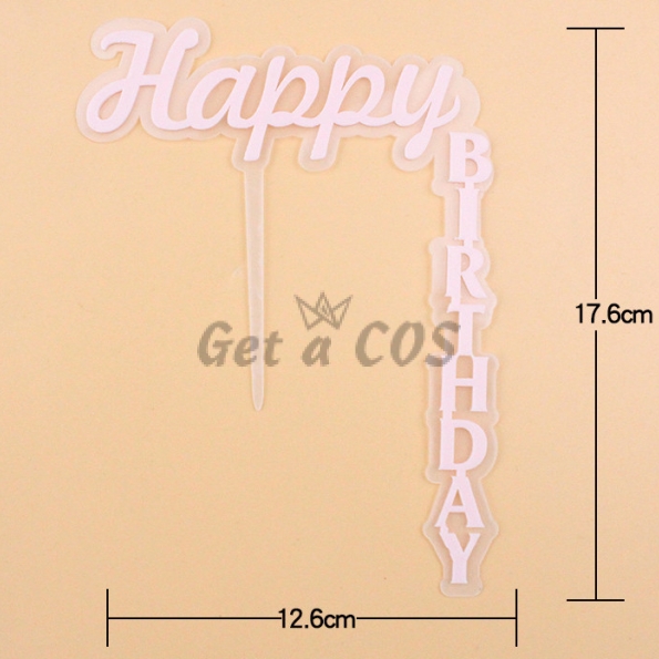 Birthdays Decoration Acrylic Insert Card