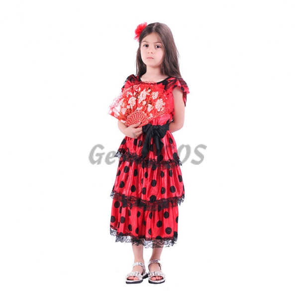 Carnival Costumes For Kids Red Black Style