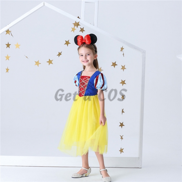 Halloween Costumes Snow White Princess Gauze Dress