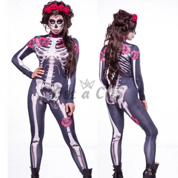 Day of the Dead Women's Costume Jumpsuit