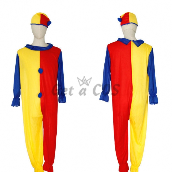 Kids Halloween Costumes Red and Yellow Clown