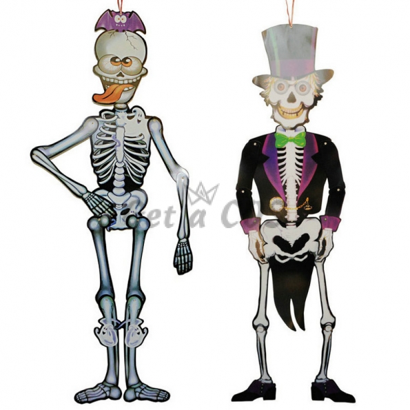 Halloween Supplies Skeleton Gentleman Pendant