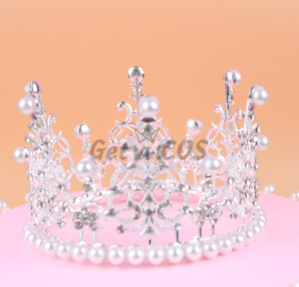 Birthdays Decoration Lace Pearl Crown