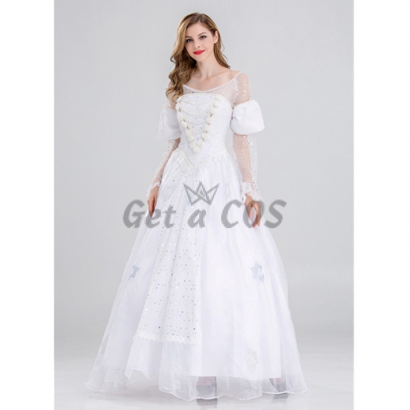Halloween Costume Alice In Wonderland White Queen Anne Hathaway Dress