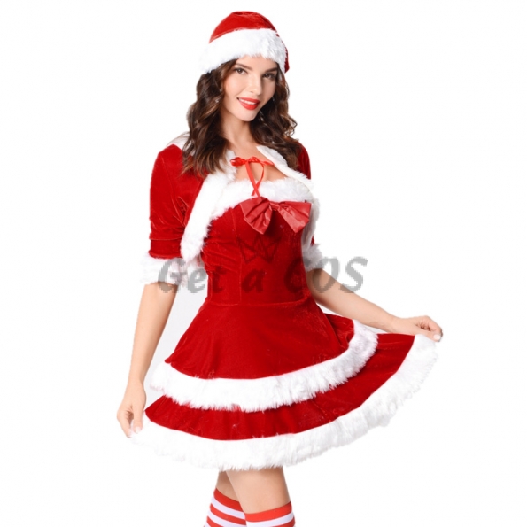 Christmas Costumes Santa Claus Lovely Dress