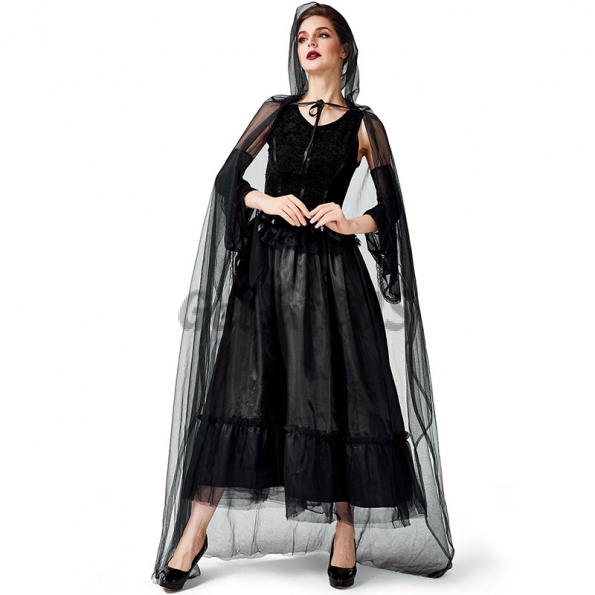 Mysterious Witch Cloak Dark Costume