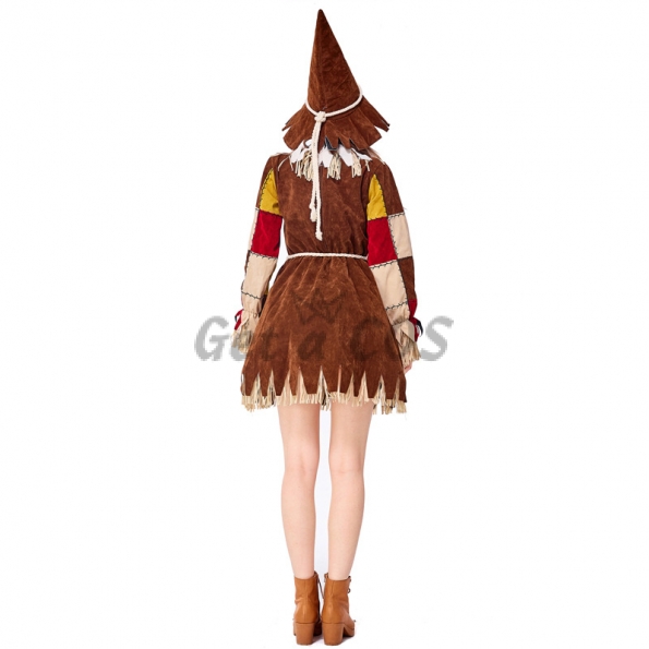 Women Halloween Wizard Of Oz Costumes Straw Doll Style