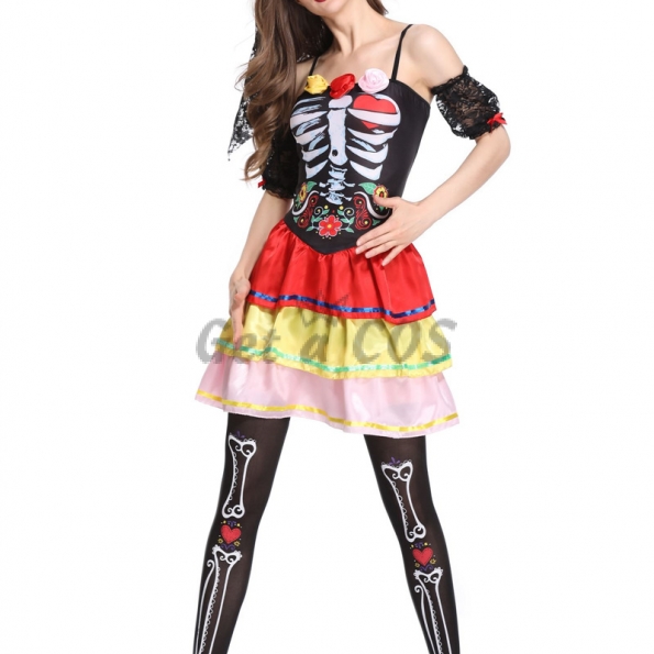 Day of the Dead Women's Costume Rack Suit