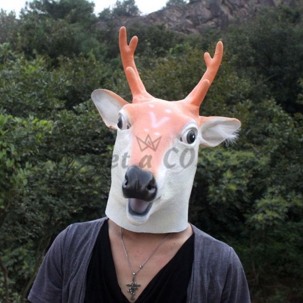 Halloween Decorations Sika Deer Mask