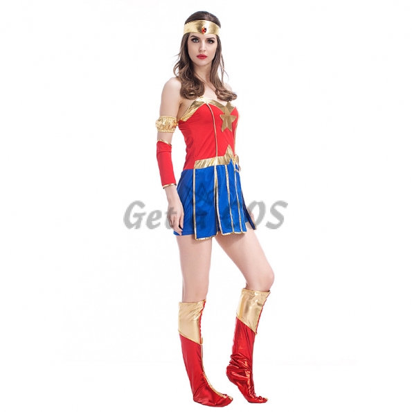 Women Halloween Costumes American Comics Style