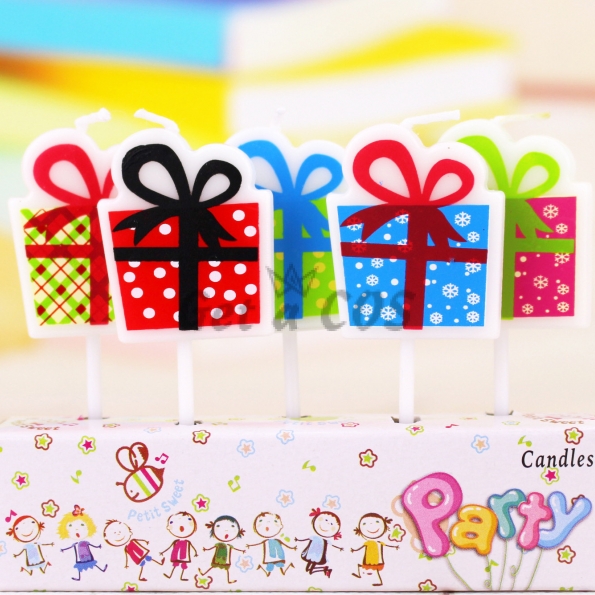 Birthdays Decoration Gift Box Candle