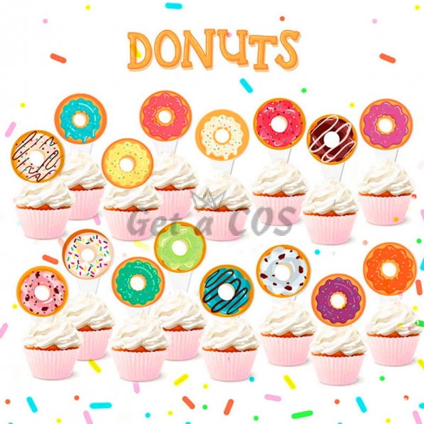 Birthdays Decoration Donuts Banners Kit
