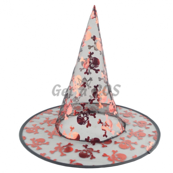 Halloween Decorations Mesh Witch Hat