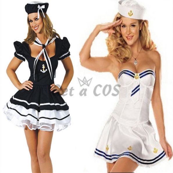 Sexy Halloween Costumes Sailor Maid Uniform