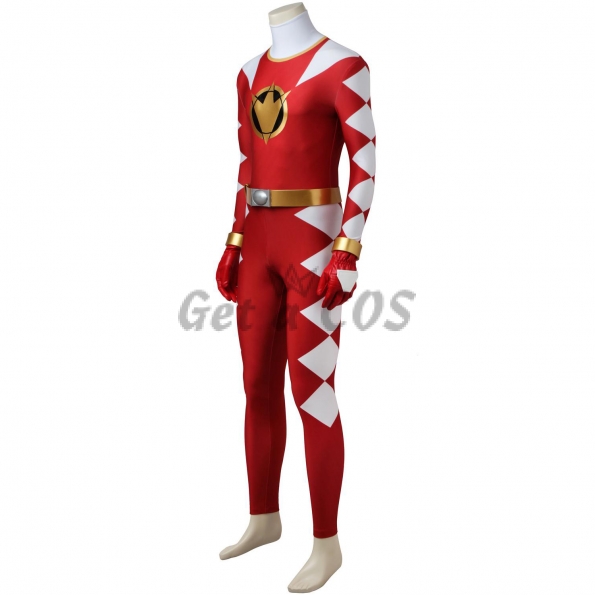 Power Rangers Costume DinoThunder Red Cosplay - Customized
