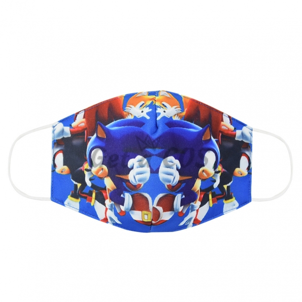 Halloween Face Mask Sonic the Hedgehog Style