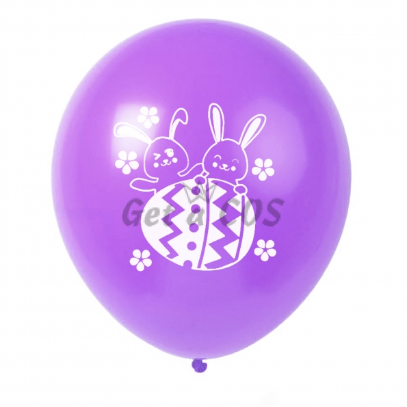Easter Decorations Pure Color Bunny Balloon