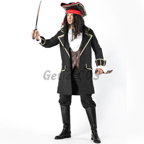 Men Halloween Pirate Costumes Same Style As Captain JACK