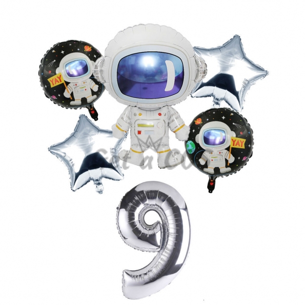 Birthday Balloons Space Astronaut Style