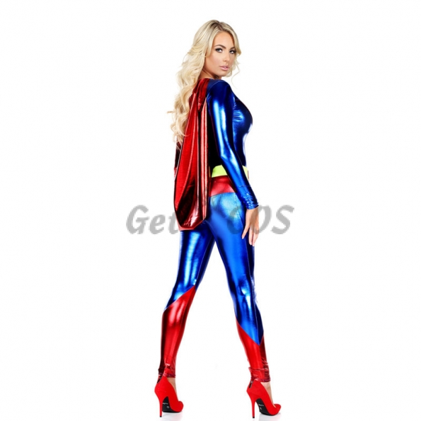 Women Halloween Costumes Superman Hero Role Play