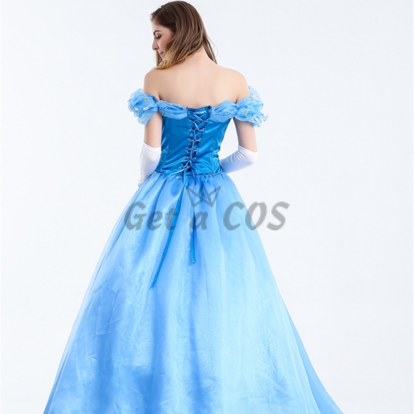 Halloween Costumes Cinderella Snow White Bella Blue Dress