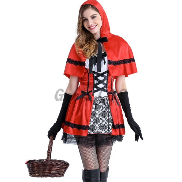 Fairy Tale Theme Halloween Costumes Little Red Riding Hood Same Style