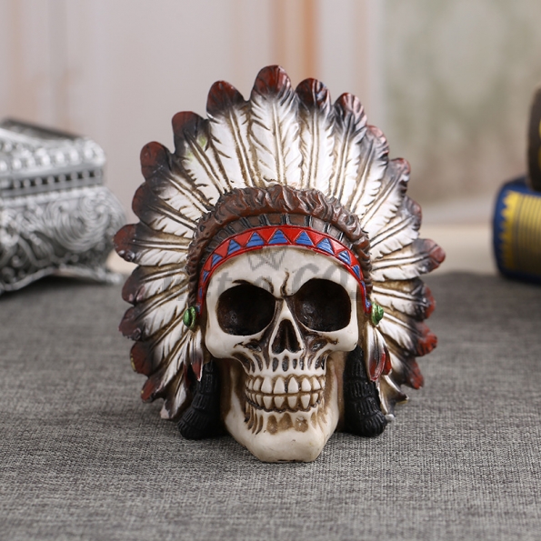 Halloween Supplies Indian Skull Model