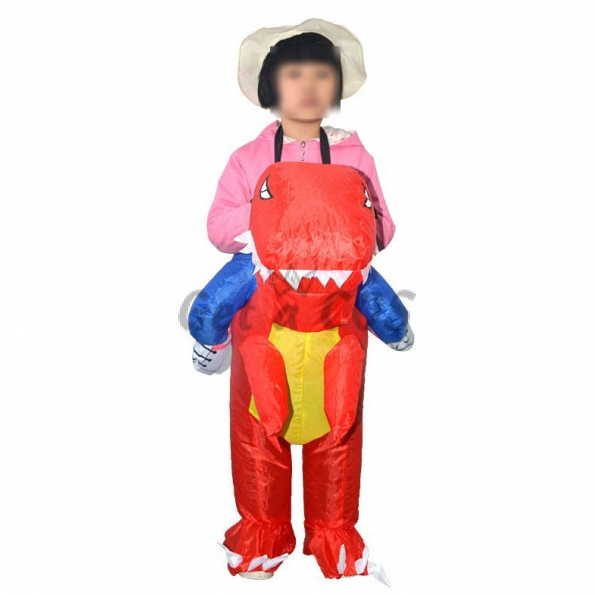 Inflatable Costumes Red Kids Dinosaur