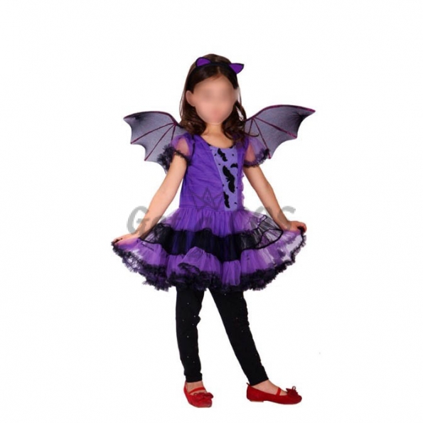 Bat Girl Costume Cute Purple Shape