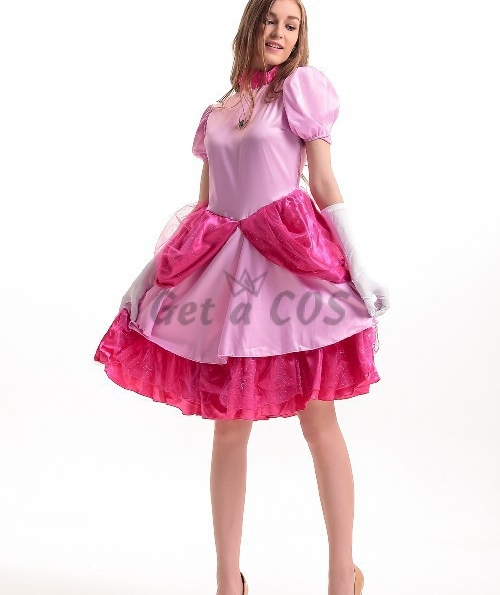 Women Halloween Costumes Pink Pricess Dress
