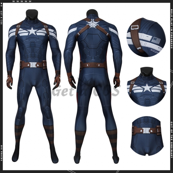 Captain America Costumes 2 Winter Soldier Cosplay - Customized