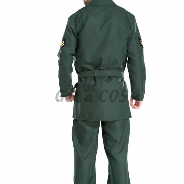 Halloween Costumes Army Green Military Uniform