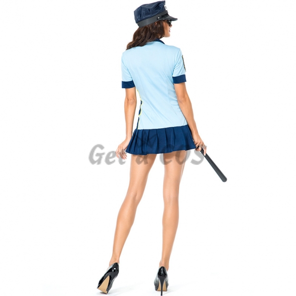 Women Halloween Police Costumes Carnival Party Style