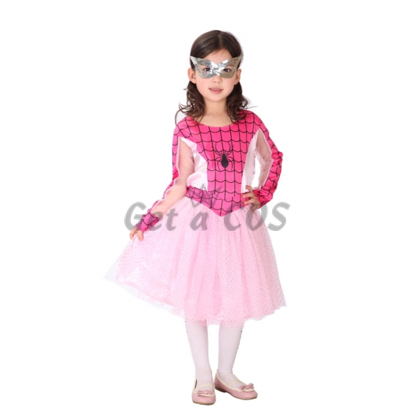 Spiderman Costume Kids Pink Dress