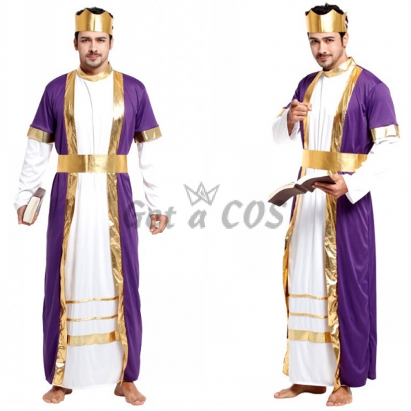 Arabian Costume Men Luxury King Robe