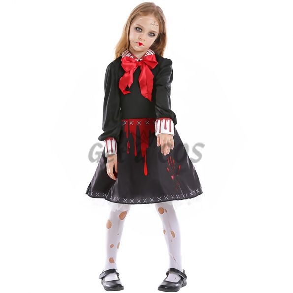 Scary Curse Doll Kids Costume