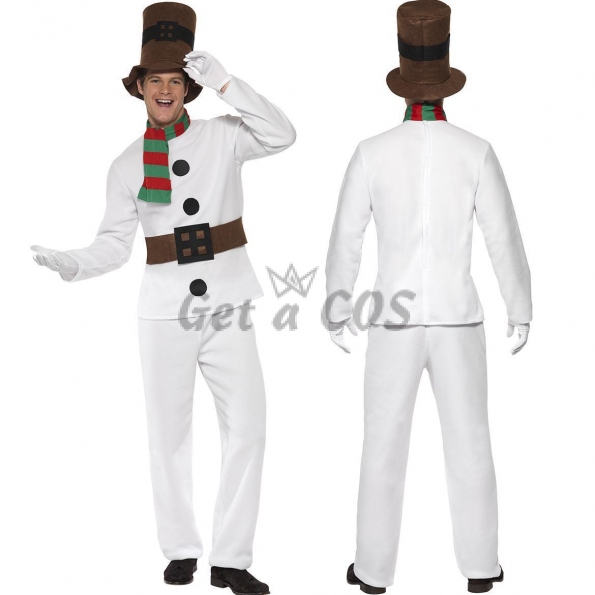 Couples Christmas Costumes White Snowman Clothes
