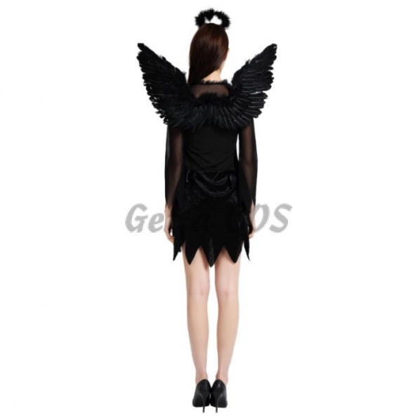 Angel Devil Costumes Halloween Black Style