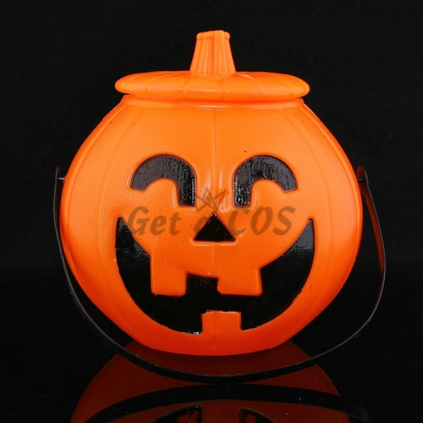 Halloween Supplies Pumpkin Bucket With Lid