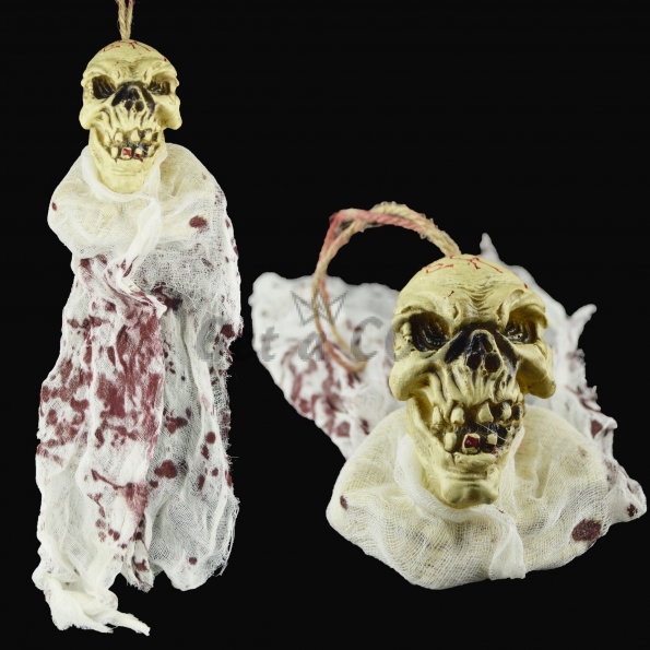 Halloween Supplies Ghost Baby Skull Ornament