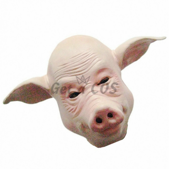 Halloween Mask Bald Pig Shape